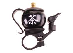 HBS Luxury Japanese Teapot Bicycle Bell Ø22,2mm - Black