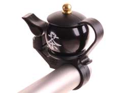 HBS Luxury Japanese Teapot Bicycle Bell Ø22,2mm - Black