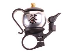 HBS Luxury Japanese Teapot Bicycle Bell &Oslash;22,2mm - Silver