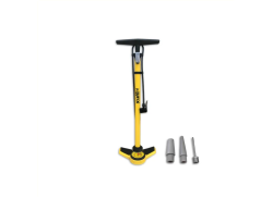 HBS Lynx Fietspomp Manometer XL - Geel/Zwart