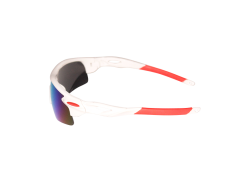 HBS Okulary Rowerowe Mirror Mieta Breeze - Bialy/Czerwony