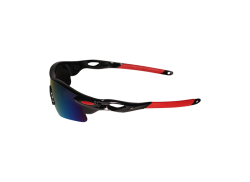 HBS Okulary Rowerowe Mirror Mieta Breeze - Czarny/Czerwony