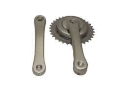 HBS P&eacute;dalier 33T Carr&eacute; Axe - Argent