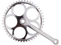 HBS P&eacute;dalier 46T 170mm Support Clavette - Chrome