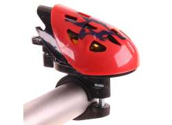 HBS 骑行头盔 自行车铃 Ø22,2mm - 红色