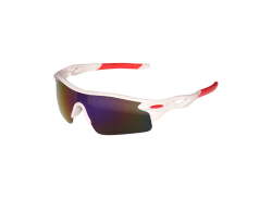 HBS Radsportbrille Polarisiert Violett Reef - Wei&#223;/Rot