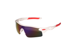 HBS Radsportbrille Violett Reef - Weiß/Rot