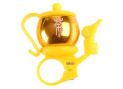 HBS 日语 茶壶 自行车铃 Ø22,2mm - 黄色