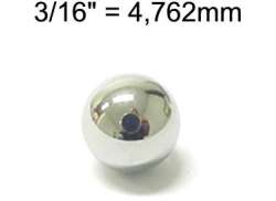 HBS Rodamiento De Bolas Bolas 3/16&quot; - Plata (144)