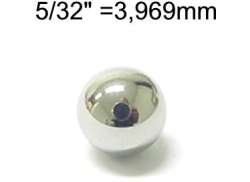 HBS Rodamiento De Bolas Bolas 5/32&quot; - Plata (144)