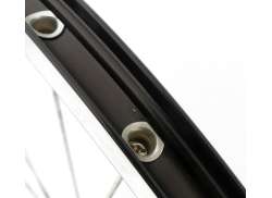 HBS Roue Arri&egrave;re 28" 8/10V Cassette Shimano Freins Sur Jante - Noir