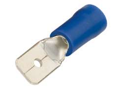 HBS Stecker Flach Mann 6.3mm - Blau - (1)