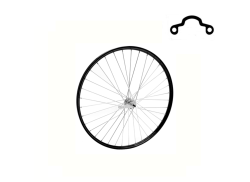 HBS Takapy&ouml;r&auml; 28 x 1 1/2 Tuumaa 19T Jarrunapa - Musta