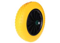 HBS Wheelbarrow Wheel 4.00 x 8.00 15 With Axle - Yellow/Bl