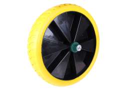 HBS Wheelbarrow Wheel 4.00 x 8.00 With Axle - Yellow/Black