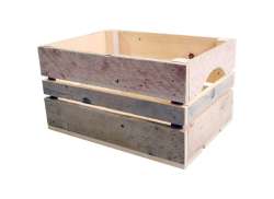 HBS Woodybox Steiger Přepravka Na Kolo Dřevo 40x30x24cm