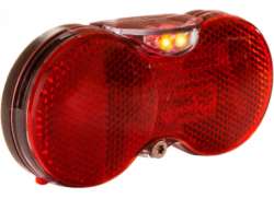 Herrmans H-Vision Baklys LED Batterier 50-80mm - R&oslash;d