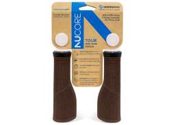 Herrmans Nucore Tour Peak Grips 130mm &#216;22mm - Brown