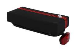 Hooodie Big Cushie Luggage Carrier Cushion Fire - Black/Red