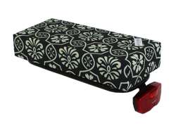 Hooodie Big Cushie Luggage Carrier Cushion Tiles-Black/White