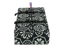 Hooodie Big Cushie Luggage Carrier Cushion Tiles-Black/White