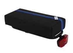 Hooodie Big Cushie Luggage Carrier Cushion Water -Black/Blue