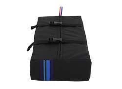 Hooodie Big Cushie Luggage Carrier Cushion Water -Black/Blue