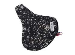 Hooodie Crosshatch Saddle Cover - Black/White