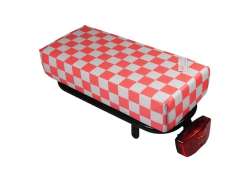 Hooodie Cushie Carrier Cushion Big Checkered Pink/White