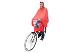 Hooodie Poncho One-Size-Fits-All Rood
