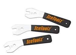 Ice Toolz Jeu De Clés À Cône De Moyeu 13/15/17mm - Noir/Argent