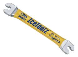 Ice Toolz Klíč Na Niple Pro. 6.4mm Mavic - Stříbrná/Žlutá