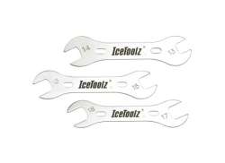 Ice Toolz Sada K&oacute;nusov&yacute;ch Kl&iacute;čů 13-18mm - Stř&iacute;brn&aacute;
