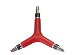 Ice Toolz Y-Sleutel 6 in 1 - Rood/Zilver