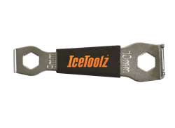 IceToolz 27P5 Boulons Plateau De Pédalier Clé 115mm - Noir/Argent