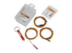 IceToolz Cable Guide Set Icl. Magnet For. Frame - Orange