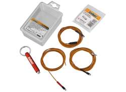 IceToolz Cable Guide Set Icl. Magnet For. Frame - Orange