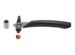 IceToolz Crank Wrench 14/15mm Hex 8mm - Black