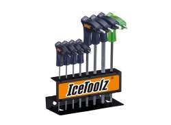 IceToolz Iinbussleutel S&aelig;t 2-2,5-3-4-5-6-8mmT25