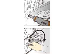 IceToolz Pedal-Dummy - Black/Orange