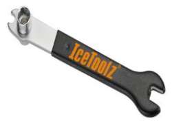 IceToolz Pedal-/Socket Wrench 10/14/15mm - Black/Silver