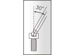 IceToolz TwinHead Sexkantsnyckel 4mm - Svart