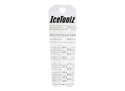 IceToolz Xpert Metru Țeavă De Tija Șa Ø25.0 - 31.8mm - Argintiu