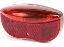 Ikzi Achterlicht + Reflector 3 LED 50mm - Rood/Zwart