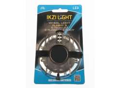IKZI Moyeu Lumi&egrave;re 8 LED - Blanc/Transparent