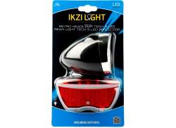 Ikzi レトロ 照明セット LED バッテリー - ブラック/クロム