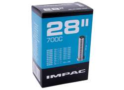 Impac AV28 インナー チューブ 28 x 1.10-1.75 インチ Sv 40mm - ブラック