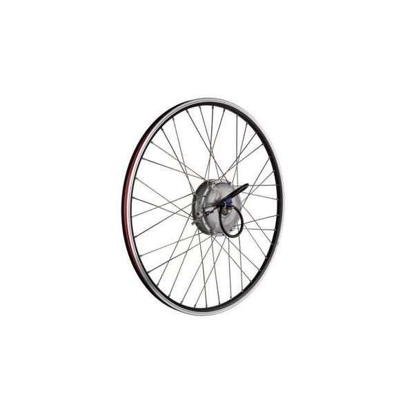 ION D-Light E-Bike Forhjul 28" 24V - Sort/Sølv
