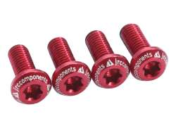 JRC  Basso Profile Gabbia Portaborraccia Bulloni 4 x - Rosso