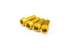 JRC Bolts Aluminum For. Bottle Cage - Gold (4)